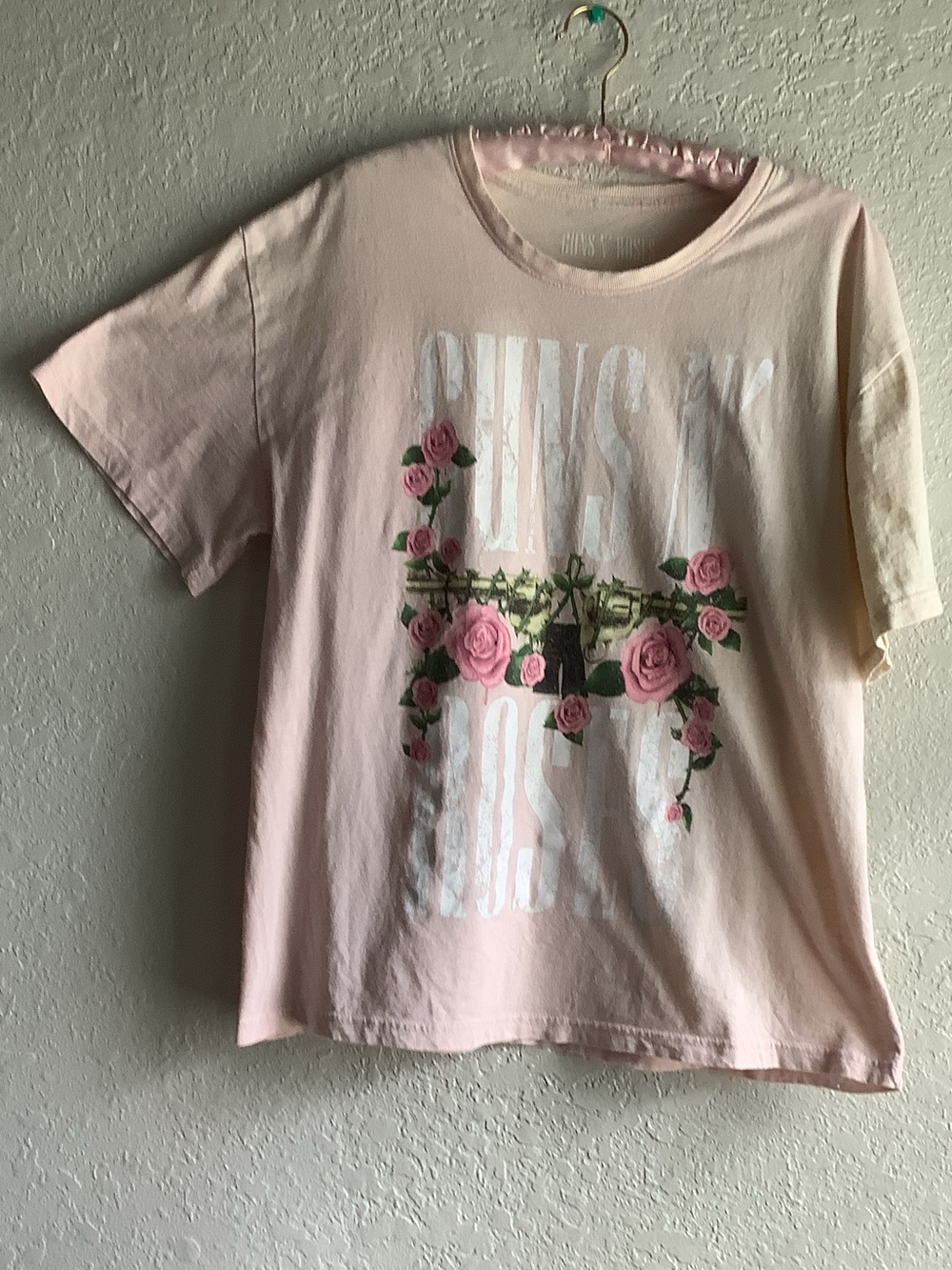 CHNS Pink Rose Graphic Short Sleeve Tee